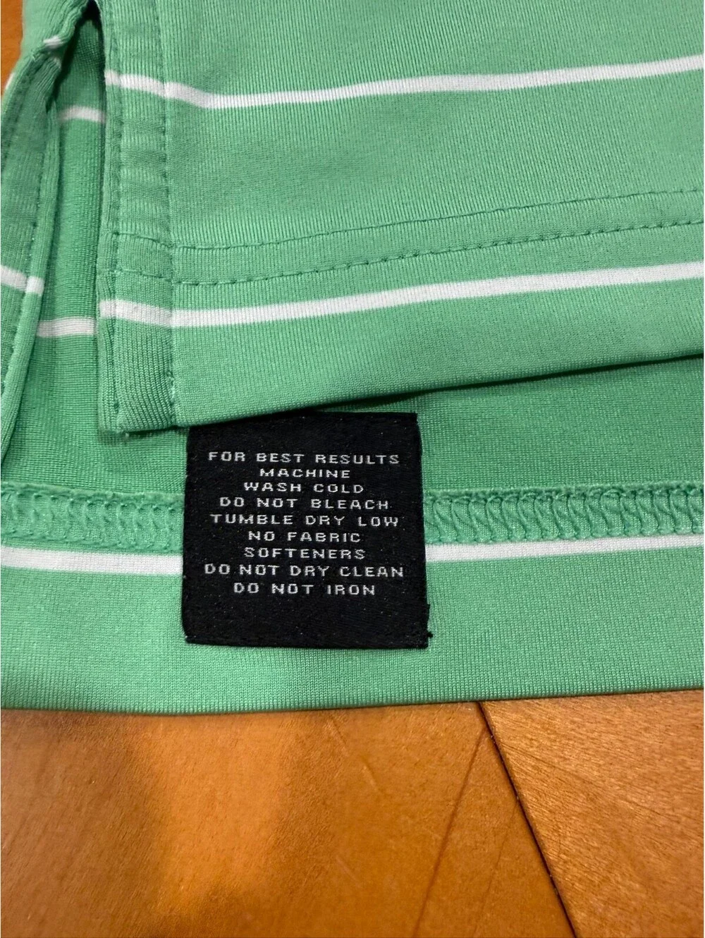 Peter Millar Summer Comfort Green Striped Castle Hills Golf Polo Men’s Large